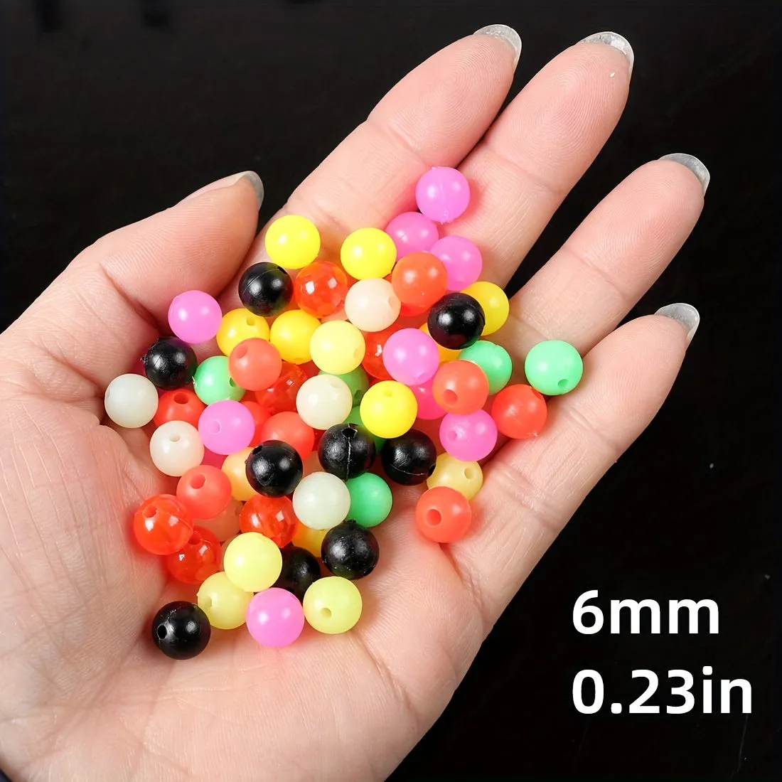 100 Luminous Beads for DIY Fishing Lures and More