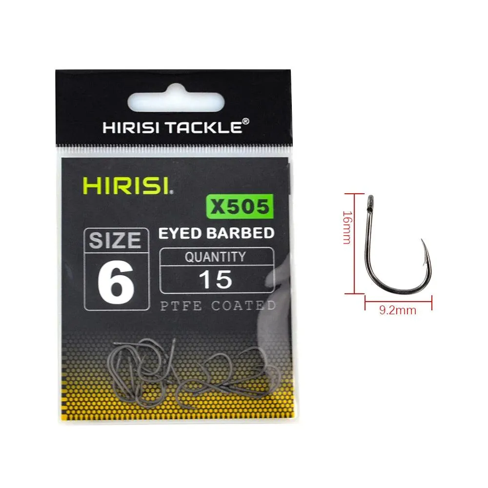 15pcs Coating High Carbon Stainless Steel Barbed Hook