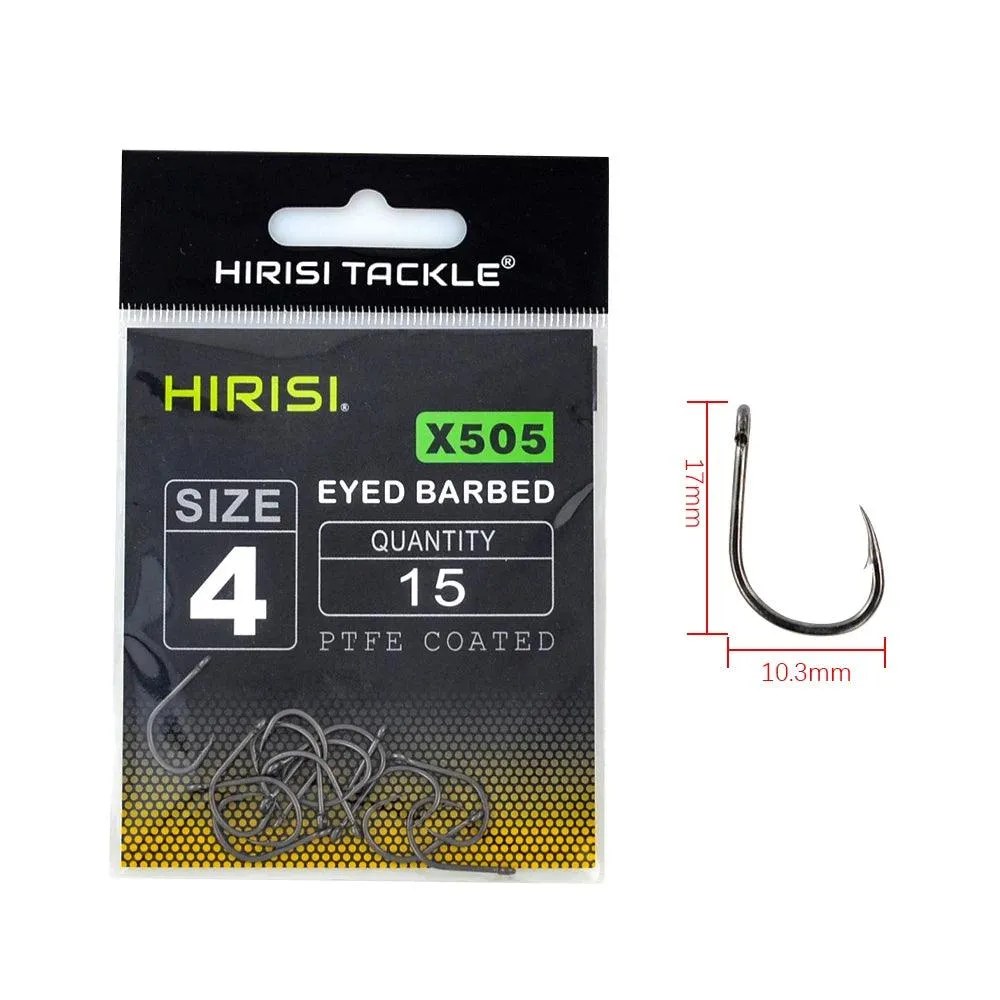 15pcs Coating High Carbon Stainless Steel Barbed Hook