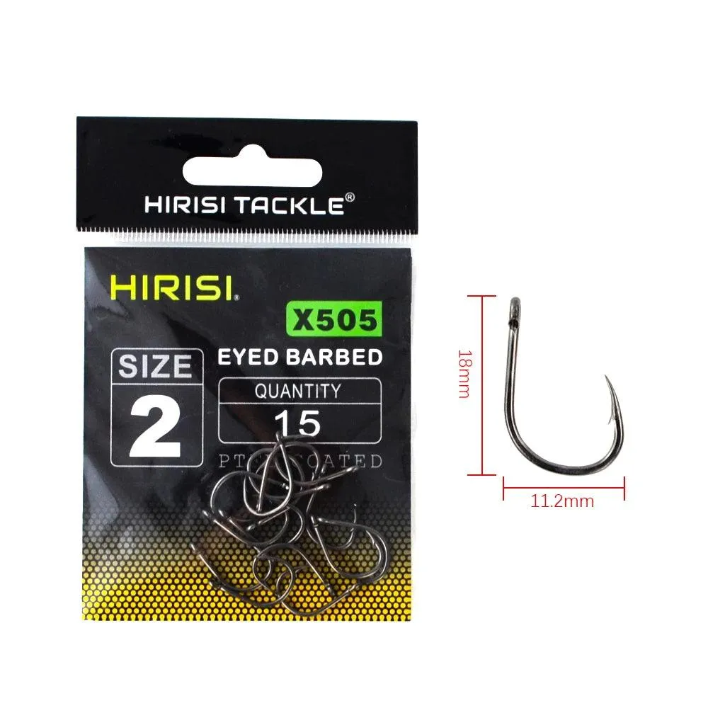 15pcs Coating High Carbon Stainless Steel Barbed Hook