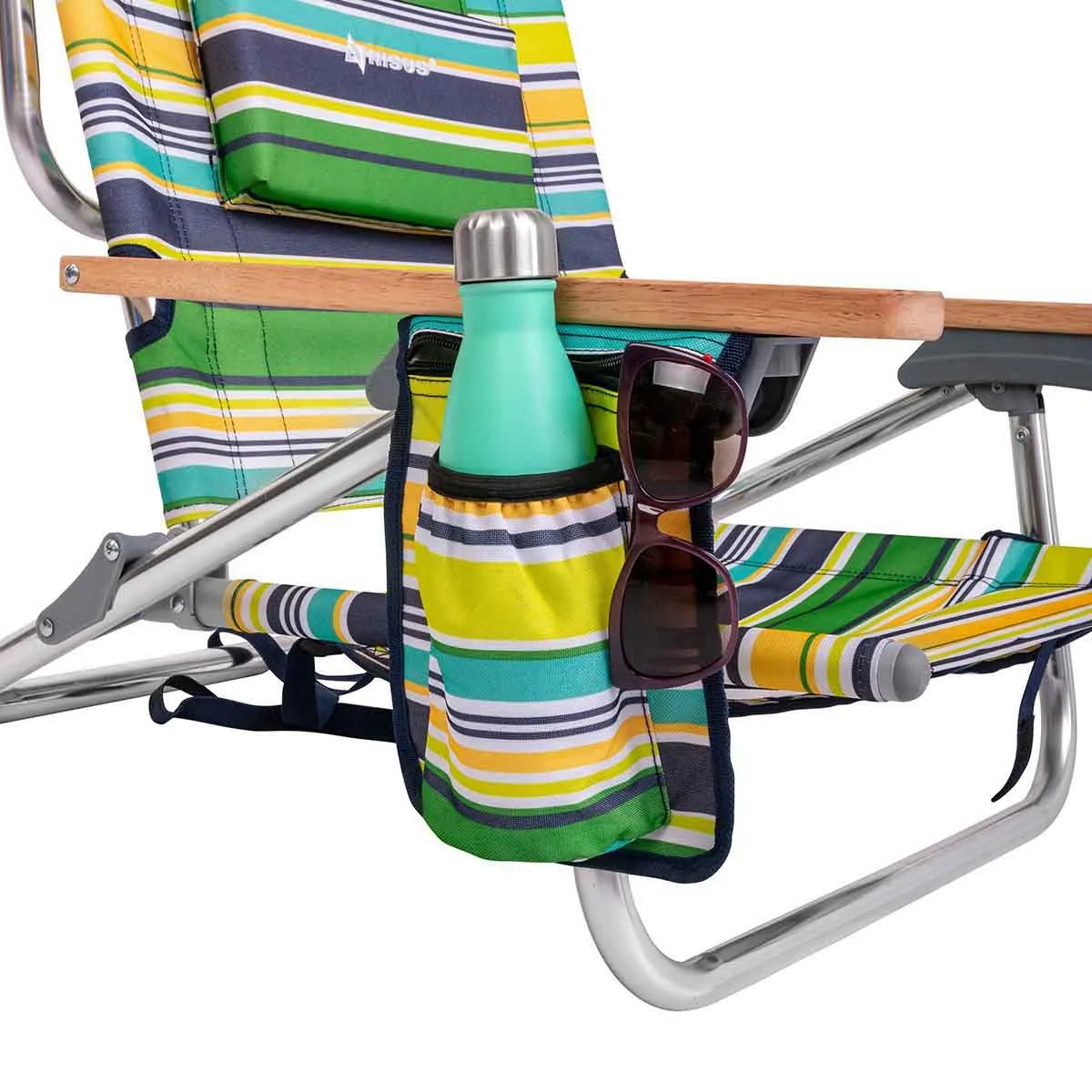 Backpack Beach Chair with Headrest, Set of 2