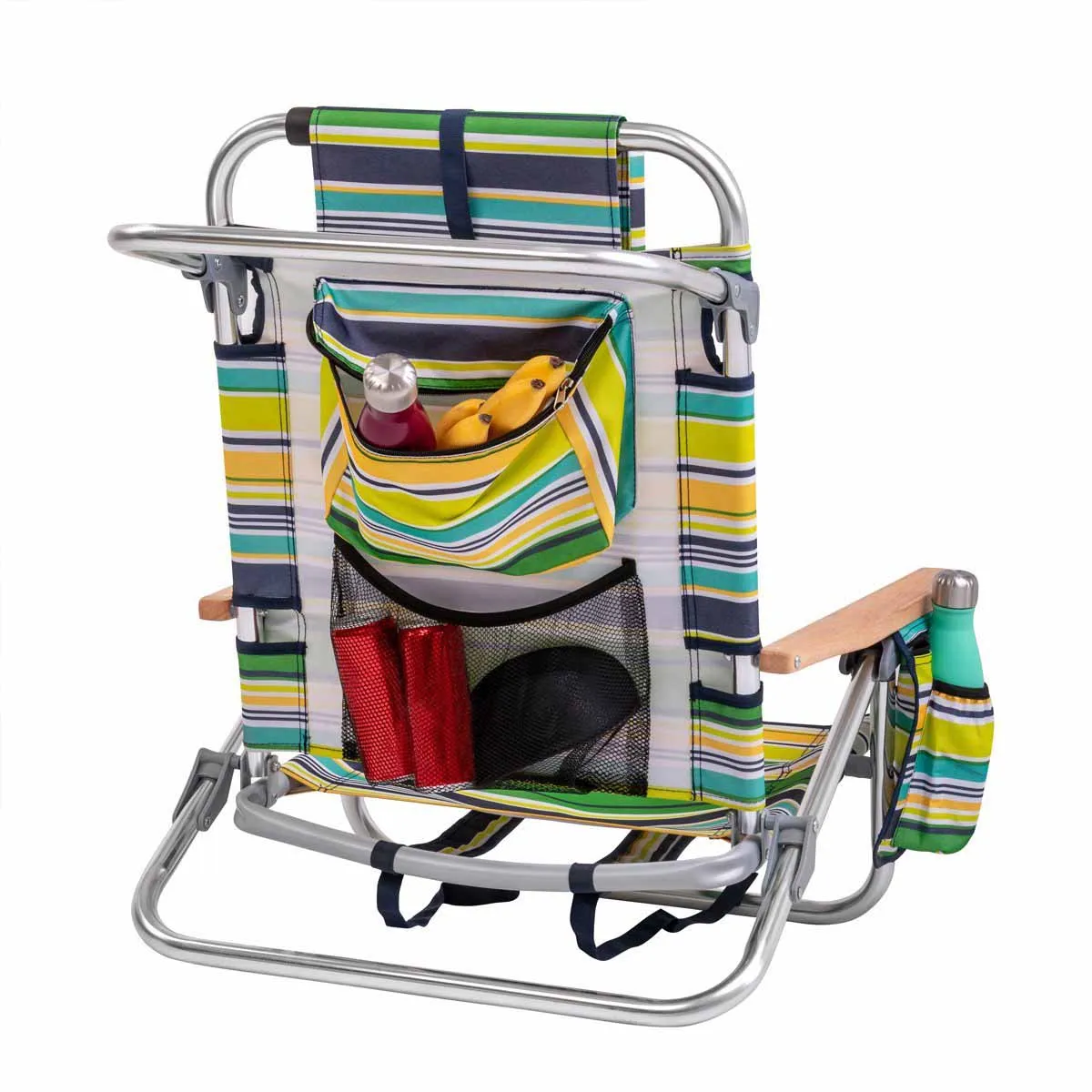 Backpack Beach Chair with Headrest, Set of 2