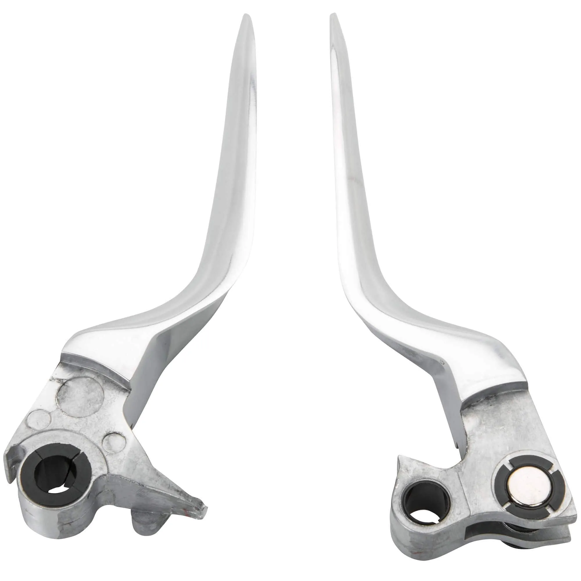 Blade Levers - Polished - 1996 - 2003 Harley Davidson Sportsters and 1996 - 2017 Dyna / Softail / Touring Models