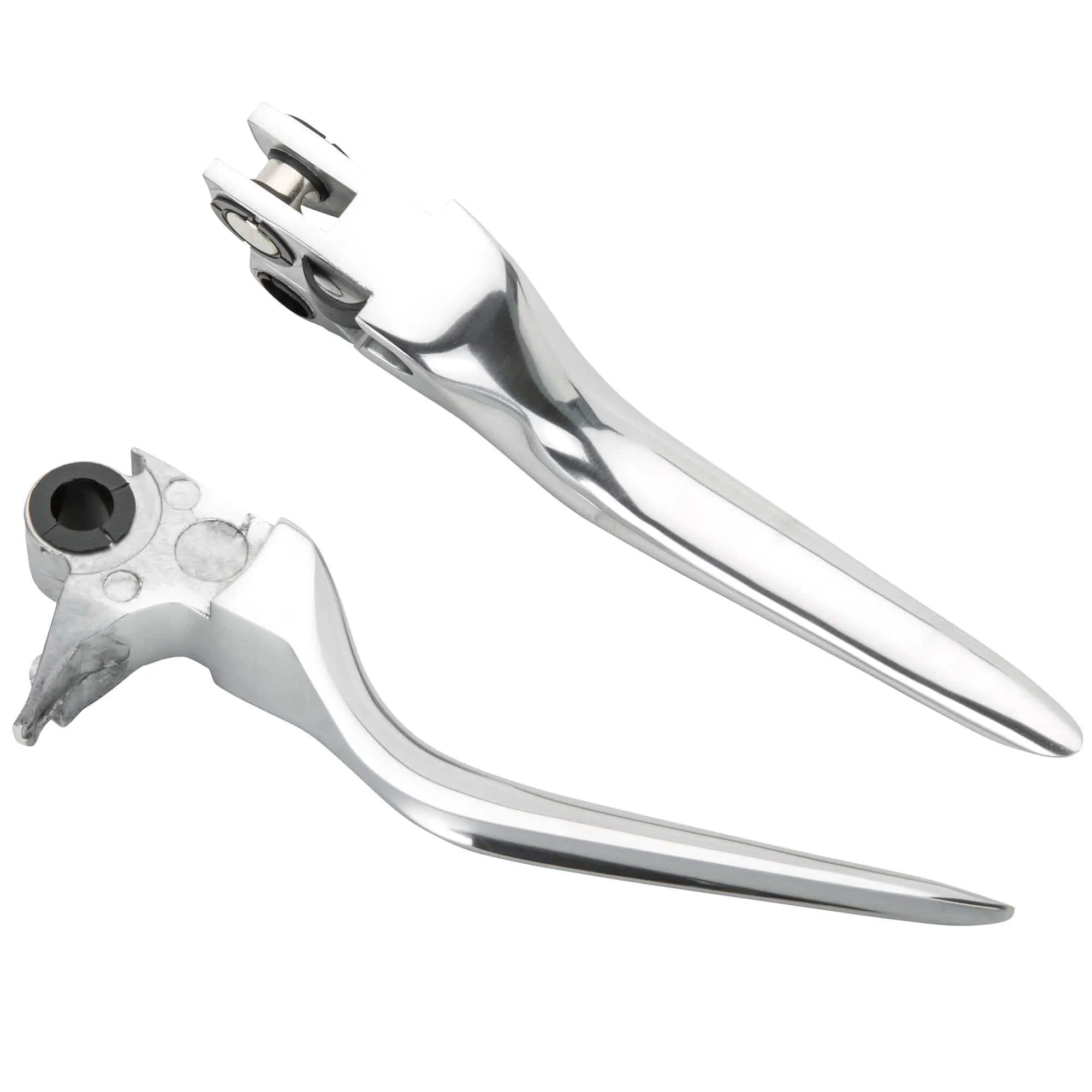 Blade Levers - Polished - 1996 - 2003 Harley Davidson Sportsters and 1996 - 2017 Dyna / Softail / Touring Models