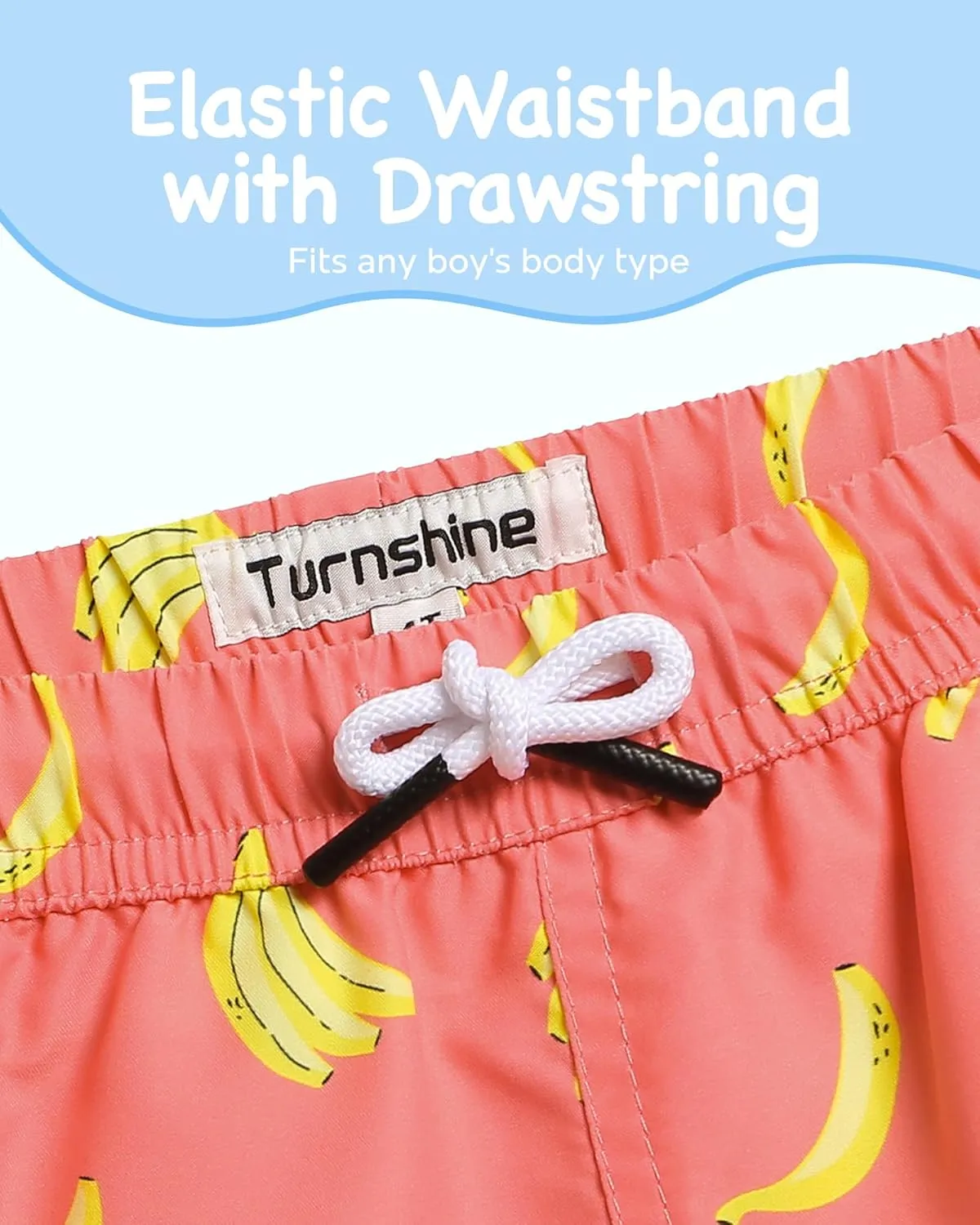 Boys Swim Trunks Toddler Swim Shorts with Mesh Lining Quick Dry Board Shorts Kids Bathing Suits Swimwear for 2-16T