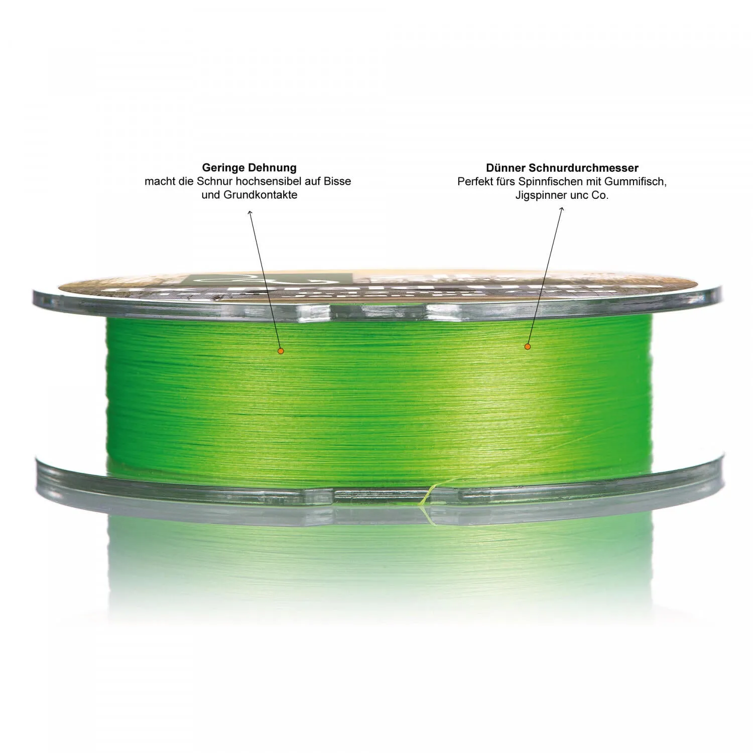 Braided line 8x Japan PE braided Zander 155m 0.12mm Zite Fishing, neon green