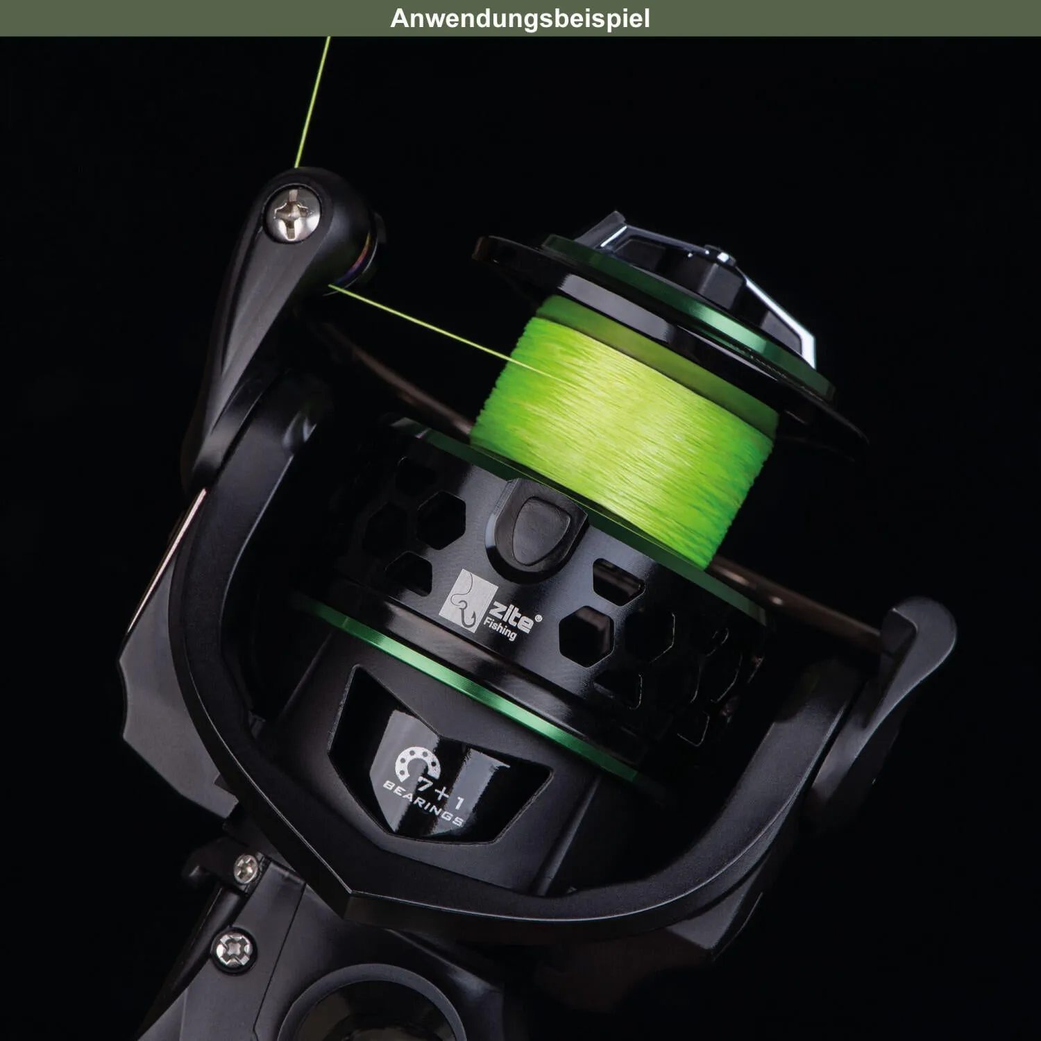 Braided line 8x Japan PE braided Zander 155m 0.12mm Zite Fishing, neon green