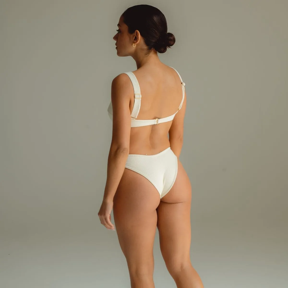 Cream Rib Lulu Bikini Bottom
