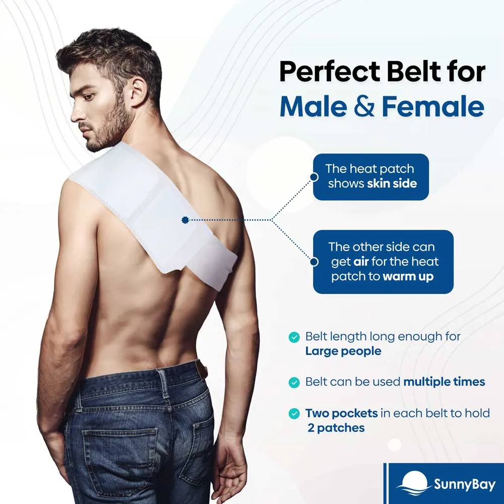 Disposable Heat Patches for Back Pain Relief with Reusable Belt