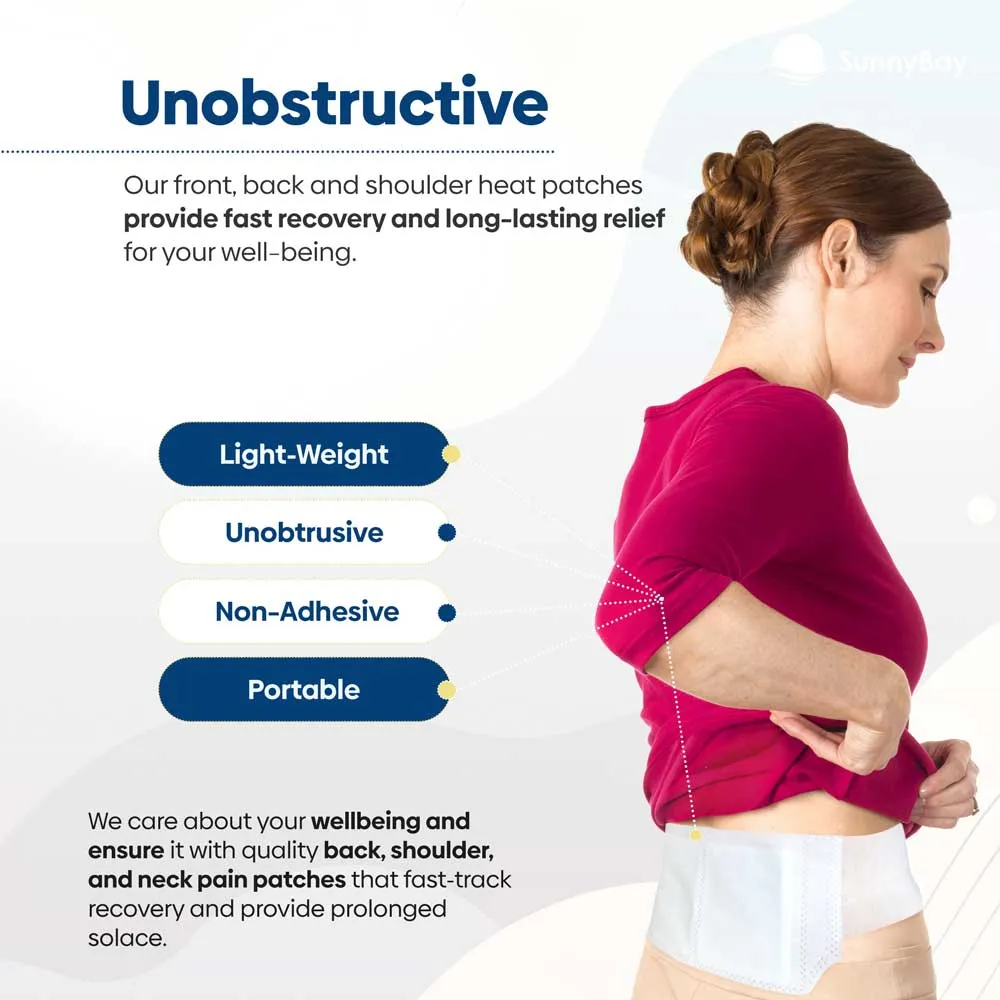 Disposable Heat Patches for Back Pain Relief with Reusable Belt