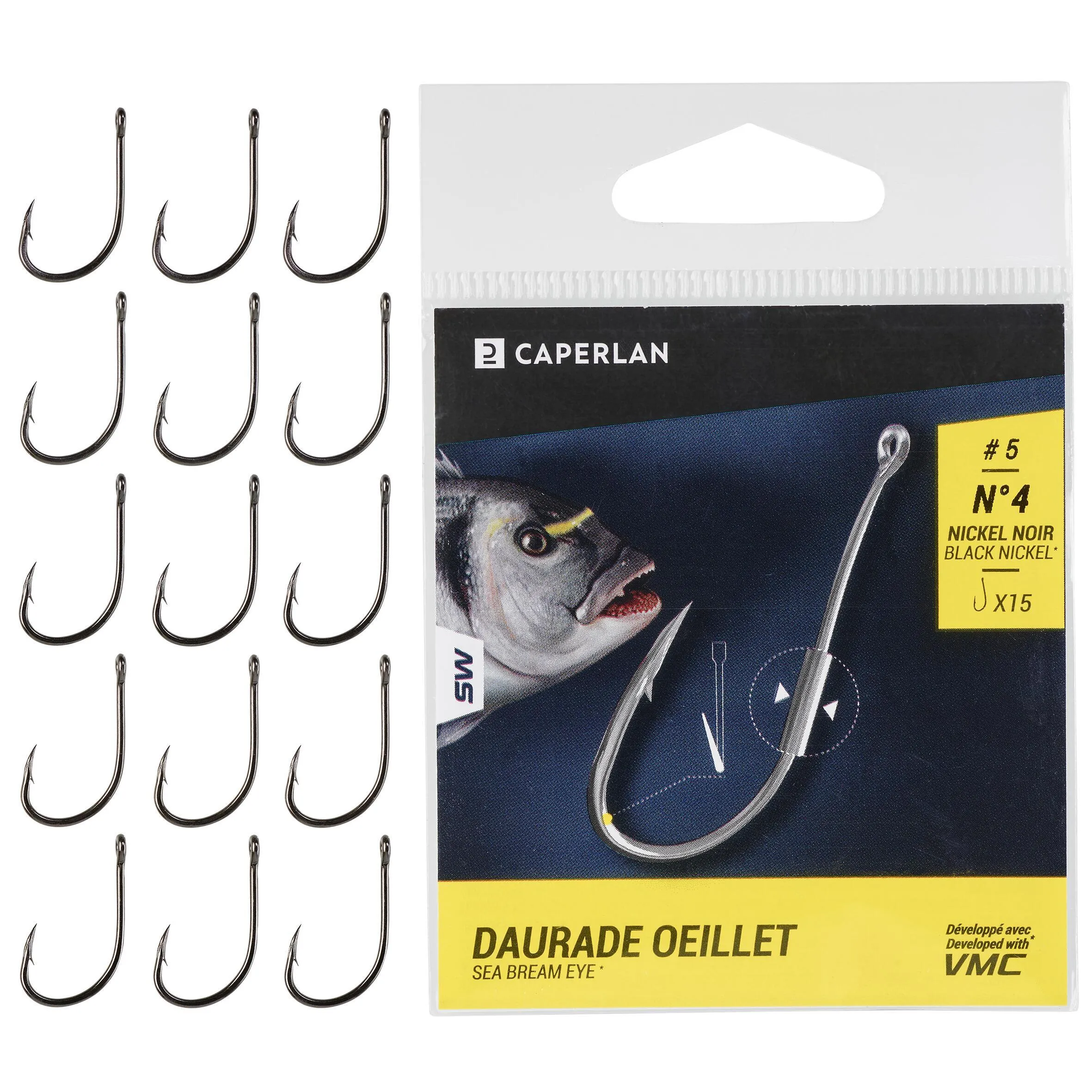 Fishing hook with eye Dorada 10 pcs. CAPERLAN
