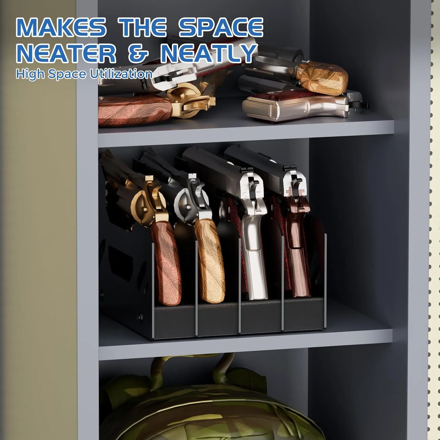 Gun Rack for Pistol, Soft Foam Pistol Rack for Gun Safe, Cabinet, Storage, Durable Handgun Stand Organizer Accessories with Moisture&Scratch Resistance&Anti-Slip, Handgun Rack Stand Display Holder