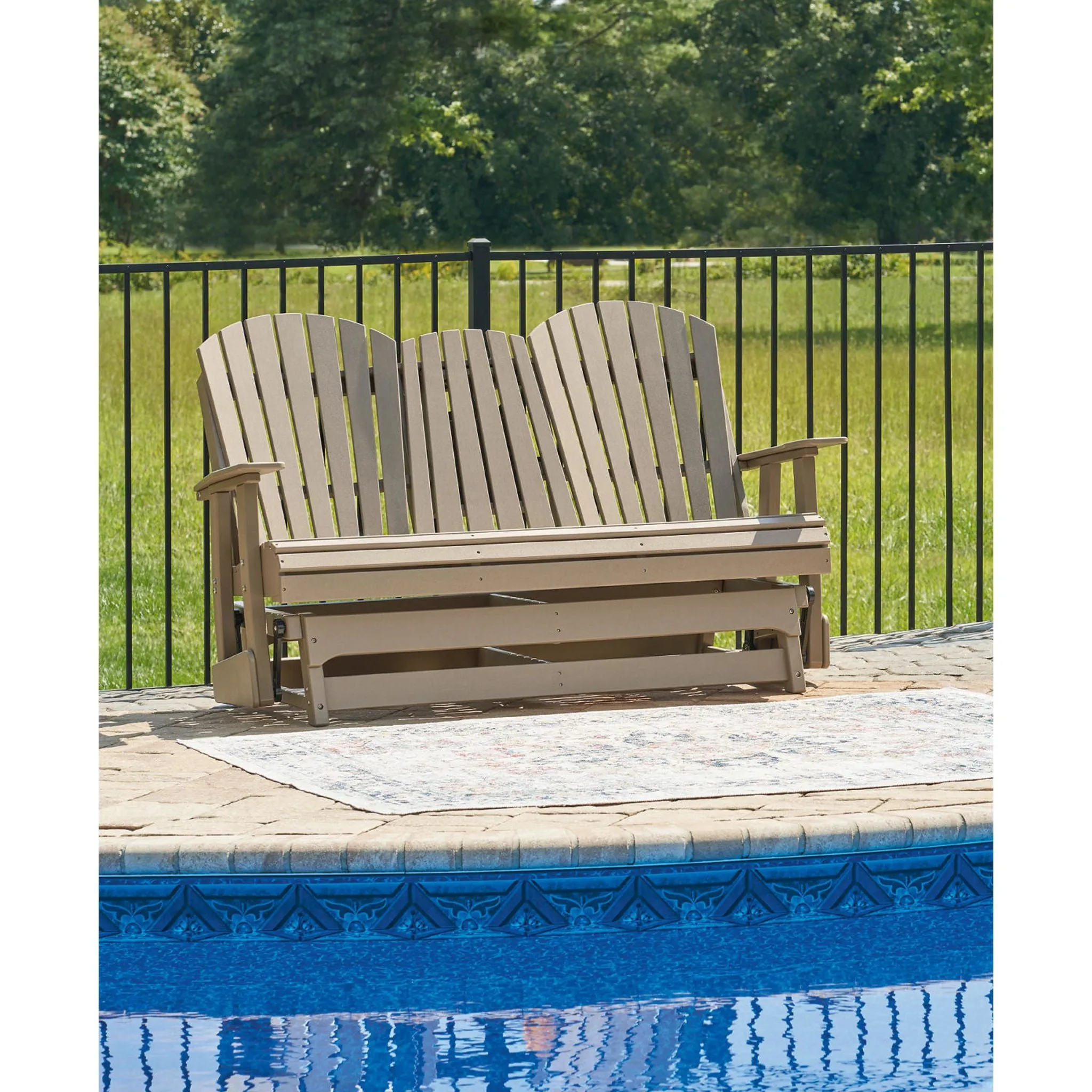 Hyland Wave Outdoor Loveseat Glider