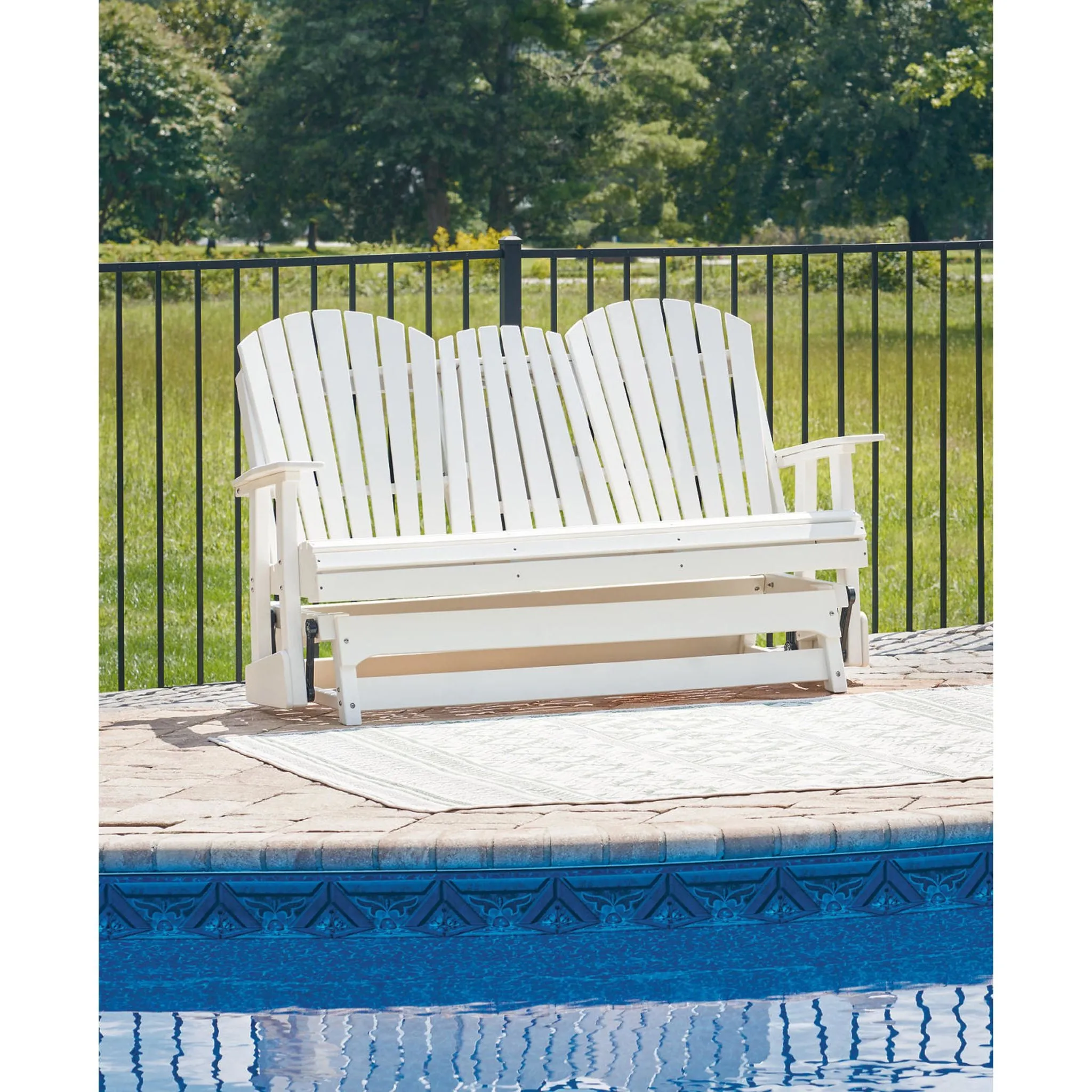 Hyland Wave Outdoor Loveseat Glider