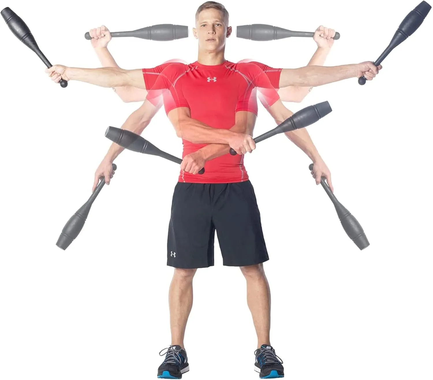 Indian Clubs - 1lb, 2lb and 3lbs Pairs by Ultimate Body Press