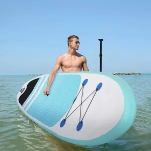 Inflatable Stand Up Paddle Board Surfboard Adjustable Fin Paddle with Accessories for Man Fishing WomanDog