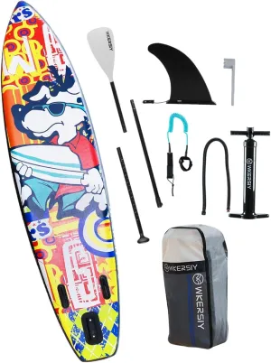 Inflatable Surfing Board Standup Paddle Board Portable Lightweight Paddleboard Surfboard for Adults Fishing Beginners