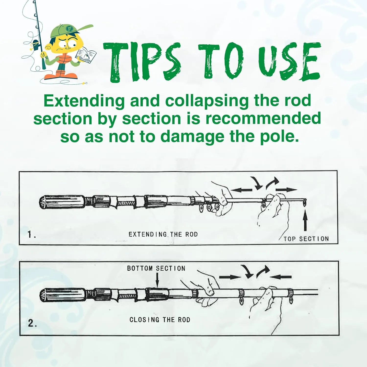 Kids Fishing Pole, Portable Telescopic Kids Fishing Poles for Boys and Girls, Fishing Rod and Reel Combo Kit with Tackle Box, and Fishing Net, Best Fishing Pole for Toddler Youth