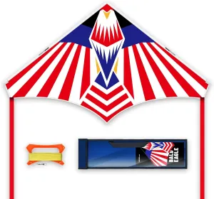 Large Delta Kite for Kids & AdultsLarge Easy Flyer with String and HandleKites for Beach Trip Park Family Outdoor Games and Activities