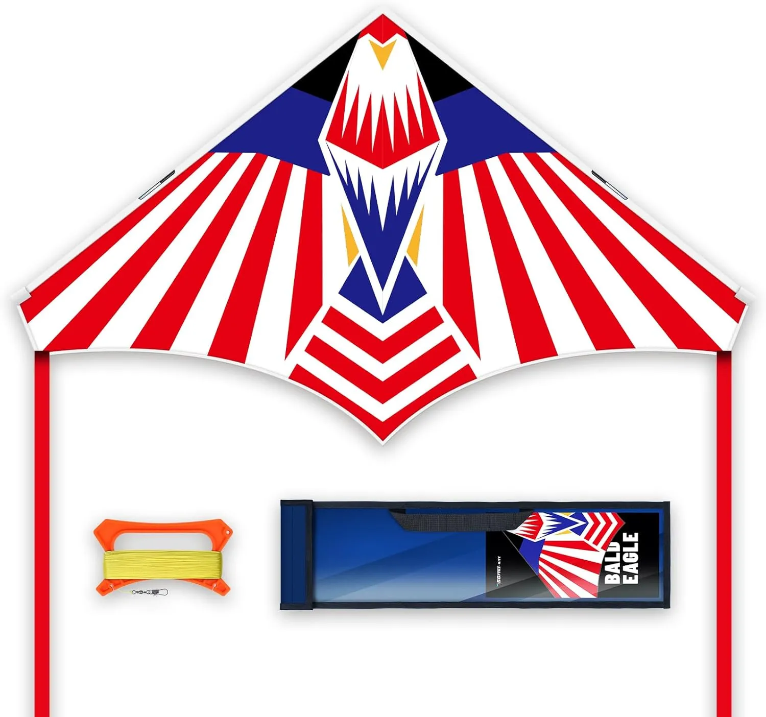 Large Delta Kite for Kids & AdultsLarge Easy Flyer with String and HandleKites for Beach Trip Park Family Outdoor Games and Activities