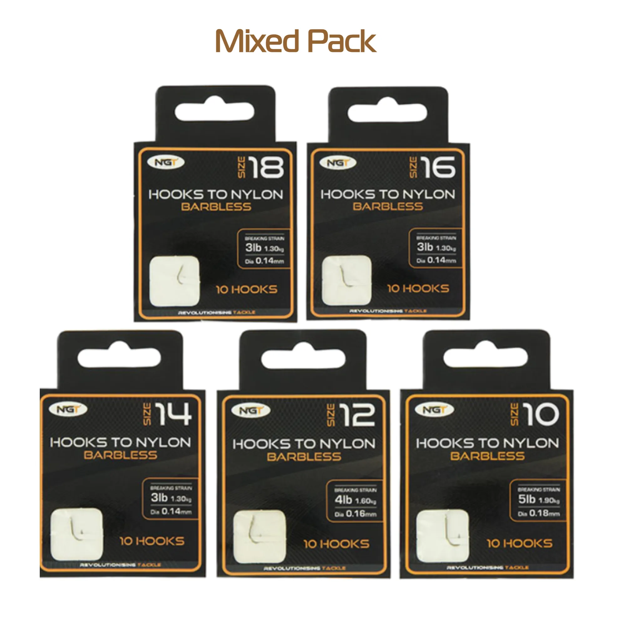 NGT Barbless Hooks to Nylon - Precision and Reliability for Every Catch