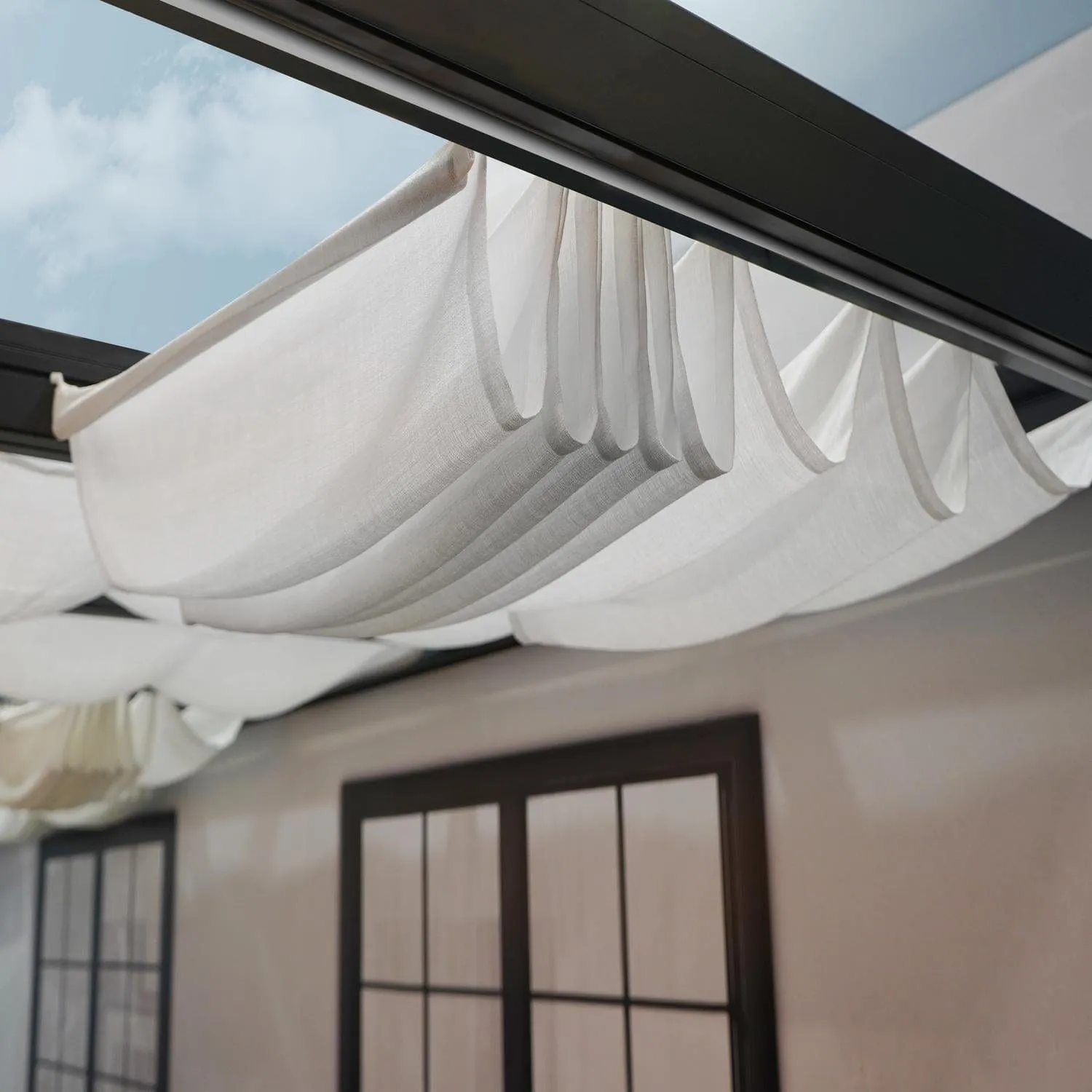Palram - Canopia | 11x26 ft Stockholm Patio Cover Roof Blinds