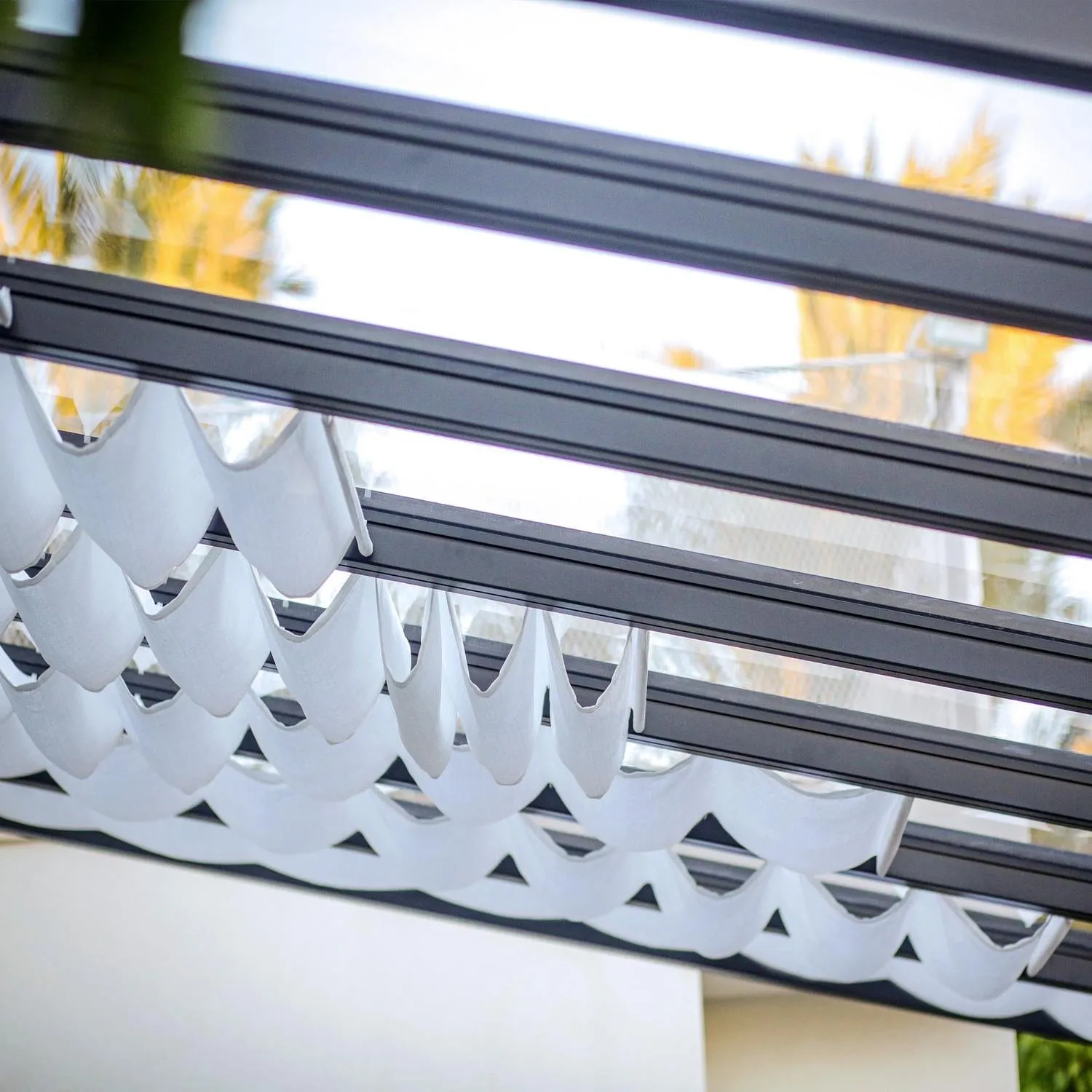 Palram - Canopia | 11x26 ft Stockholm Patio Cover Roof Blinds