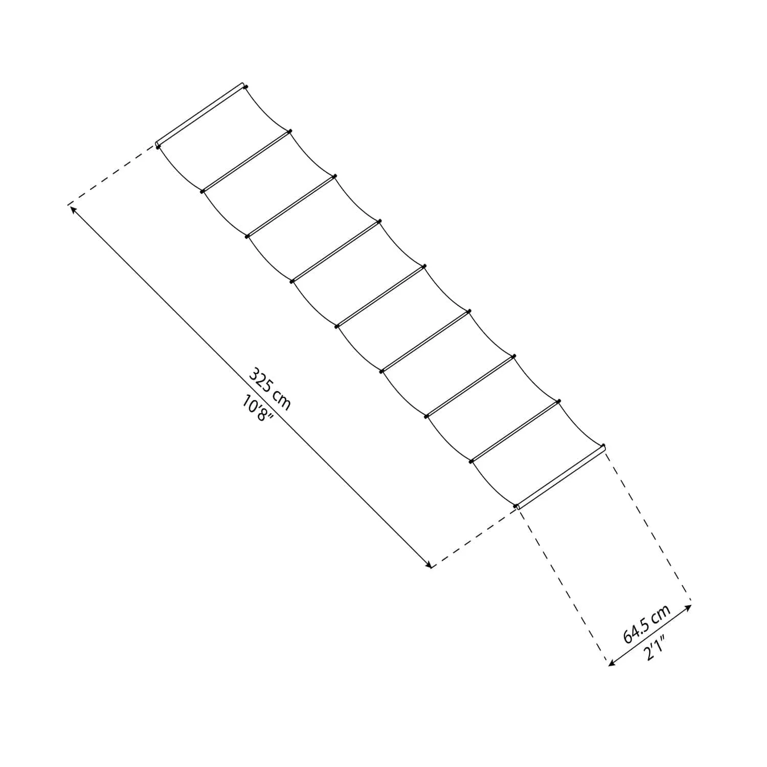 Palram - Canopia | 11x26 ft Stockholm Patio Cover Roof Blinds