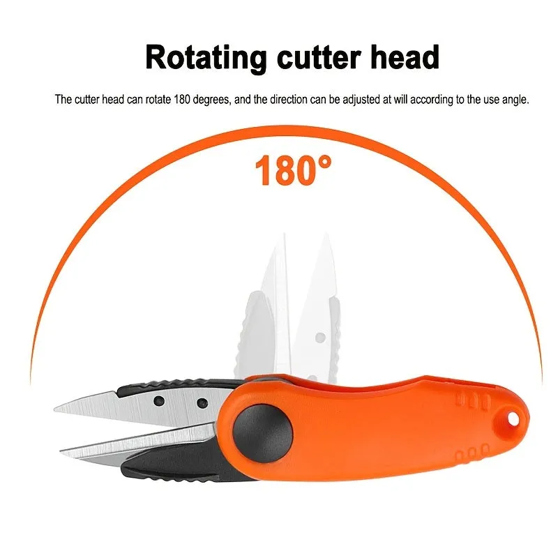 Stainless Steel Folding Fishing Scissors with Leather Sheath  Essential Gear
