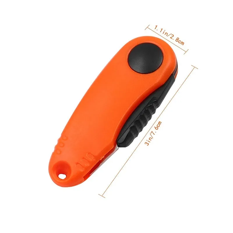 Stainless Steel Folding Fishing Scissors with Leather Sheath  Essential Gear