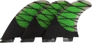 Surf & SUP Fin Surfboard Fin G3/G5/K2.1 Honeycomb Carbon Fiber Surfing Rudder Surfboard Propeller Paddle Board Fin Replacement for Longboard Surfboard & Paddleboard ( Color : Green , Size : K2.1 )