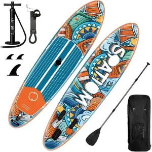 Surfboard 350cm Inflatable Surfboard SUP Paddle Board Surfing Fishing Accessories SUP Inflatable Stand Up Paddle Board Set Outdoor Recreation
