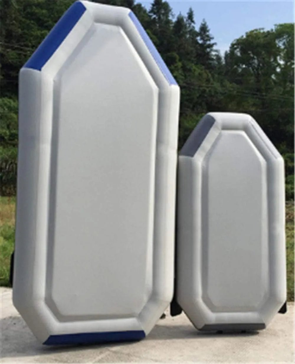 Thickened Inflatable Kayak, Independent Bottom Plate, 3 Independent Air Chambers, Suitable for Fishing, Rafting and Lifeboat,2.3M