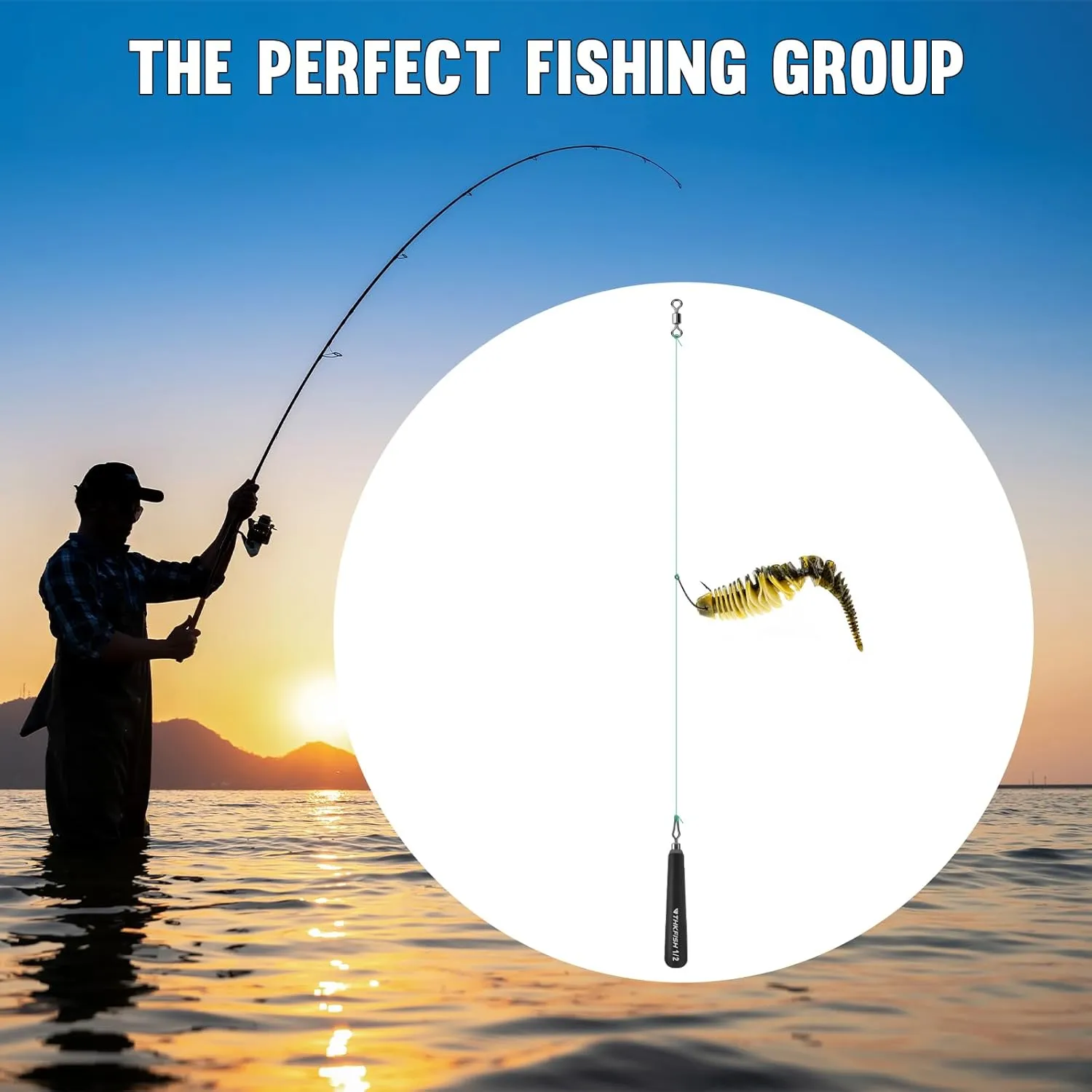 THKFISH Tungsten Drop Shot Weights Kit, Skinny Drop Shot Weights Kit, Teardrop Drop Shot Weight with Fishing Beads and Swivel for Bass Fishing, 97% Density Tungsten Fishing Weights