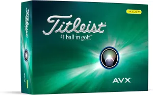 Titleist AVX Golf Balls, Yellow (one Dozen)